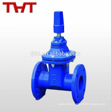 BS 5163 resilient seat non rising stem squre cap flange end gate valve for water